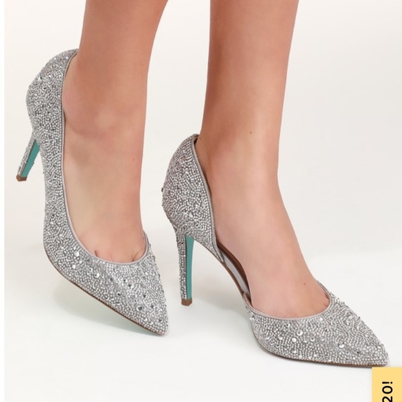 Betsey Johnson Shoes - SALE Betsey Johnson D’Orsay Rhinestone SatinPumps